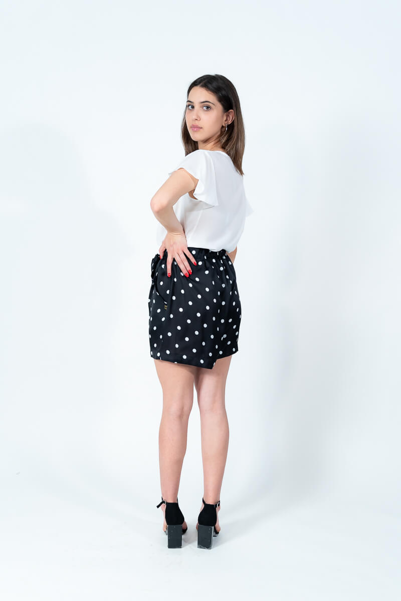 Markup Short Stampa Pois MW265121 - Vaccaro Abbigliamento