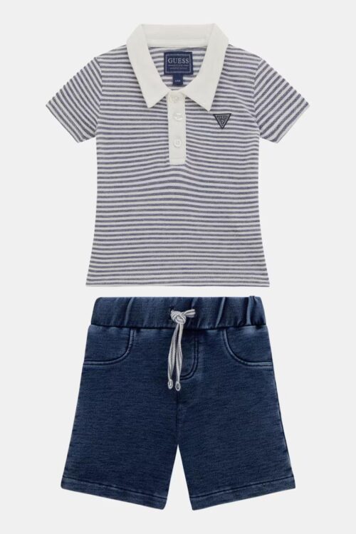 Guess Completino Corto Neonato I5GG03 K9NK4 - Righe Blu