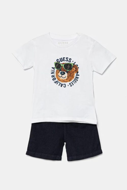Guess Completo Corto Neonato I5GG09 K5M20 - Bianco/Blu