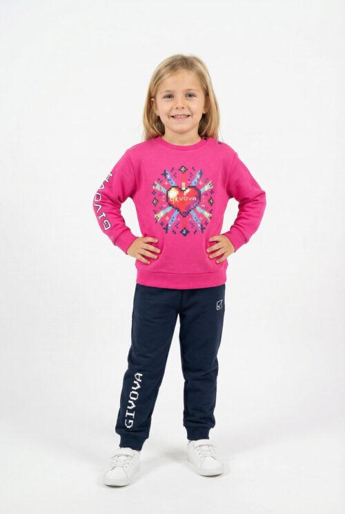 Givova Tuta Felpa Neonata CFN500G - Fucsia