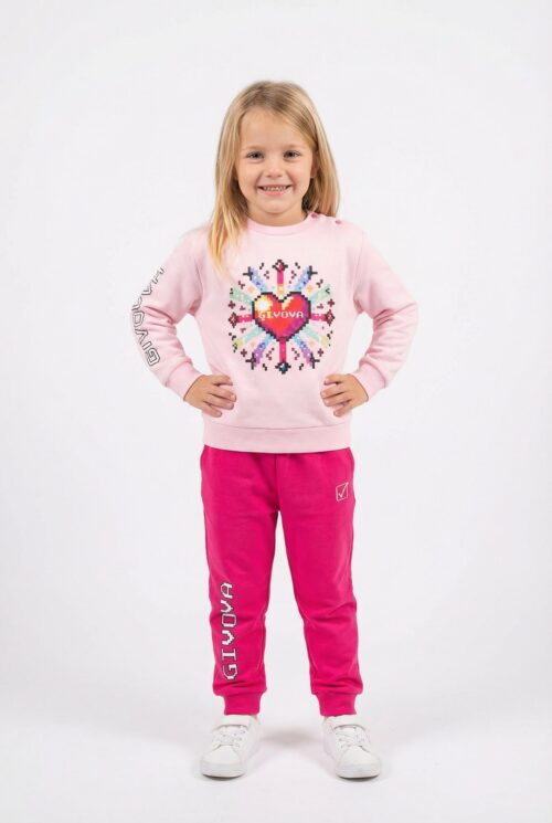 Givova Tuta Felpa Neonata CFN500G - Rosa