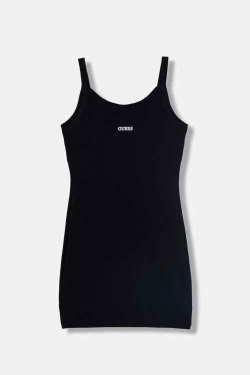 Guess Abito Ragazza con Spalline J6GK28 K8RT2 - Nero