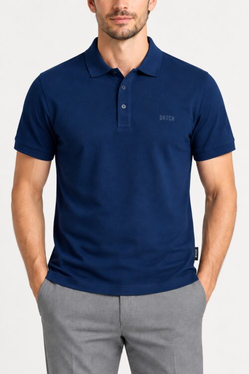 Datch Polo Uomo M/C Basic DM1881 - Indigo