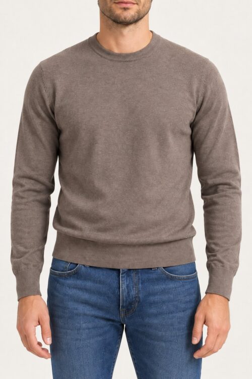 Markup Girocollo F.12 in Viscosa Blend MK20010 - Tortora
