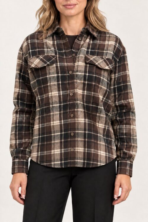 Markup Camicia in Flanella con Tasche MW2630005 - Fantasia