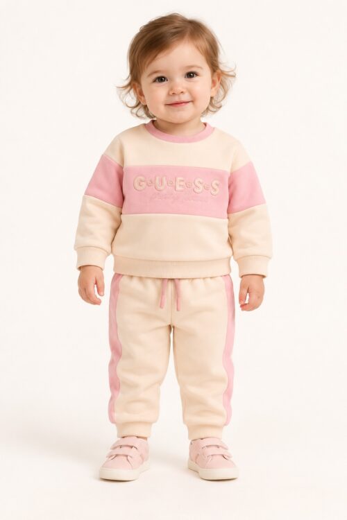 Guess Completo Felpa Neonata A6BG12 K5979 - Panna