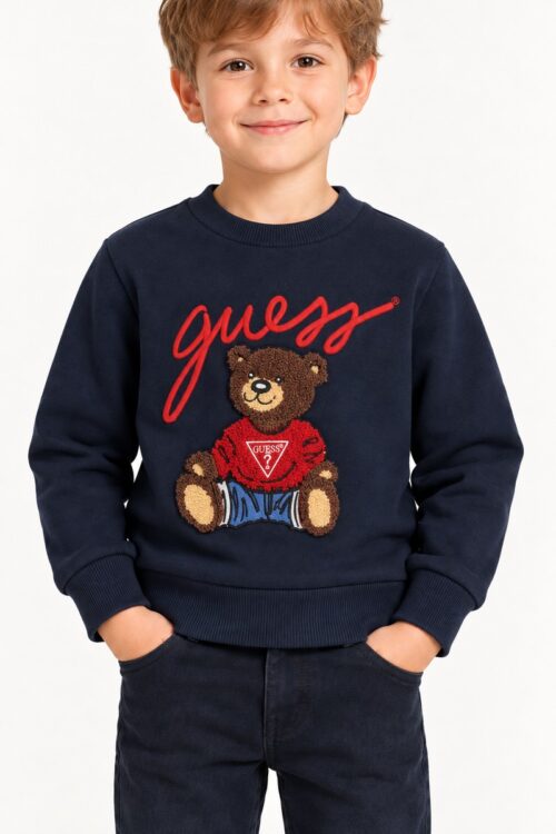 Guess Felpa Bimbo Ricamata H5YT00 KAX74 - Blu
