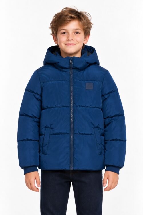 Guess Piumino Ragazzo con Cappuccio L6BL01 W3942 - Bluette